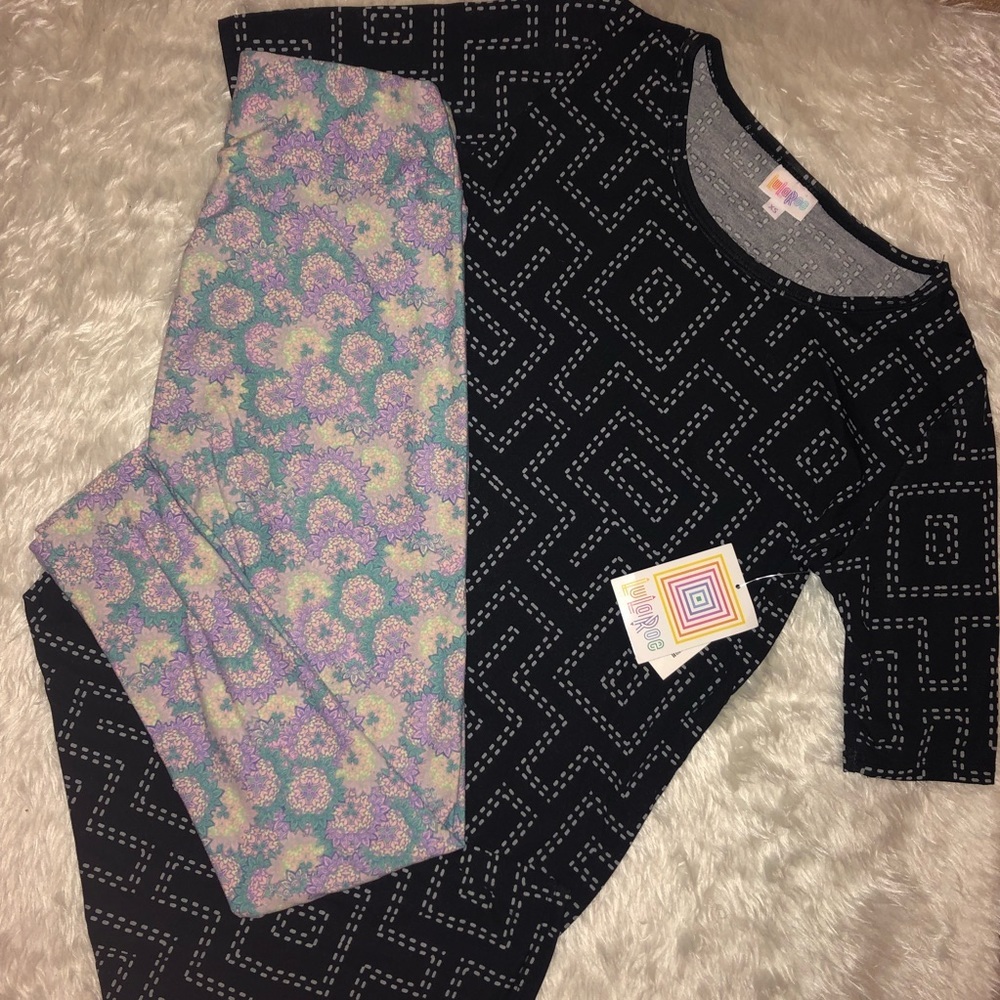 LuLaRoe Outfit Unicorn Julia Dress + Leggings